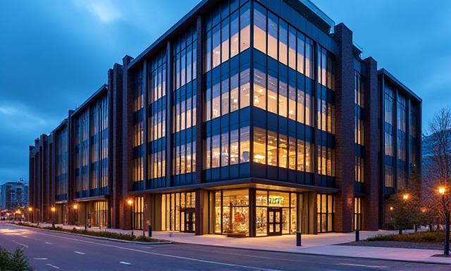 Modern corporate headquarters in Brooklyn, New York